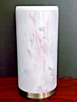 ¡Nuevo! Enfriador de latas flacas 6" Maars púrpura y blanco 12 OZ / Koozie con tornillo en la parte superior Foto 1 de 4