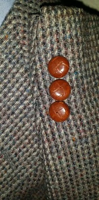 Vtg 40S Evan Picone Brown Colorful Fleck Check Tweed Sport Coat Jacket Blazer - Image 1 of 4