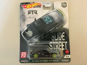 Hot Wheels Premium 2021 Slide Street ‘20 Ford Mustang RTR Spec 5 NEW #5  In Hand - Picture 1 of 1