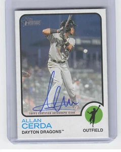 2022 Topps Heritage Minor League #ROA-AC Allan Cerda Real One Autographs - Picture 1 of 2