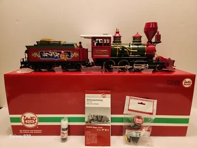 LGB 27182 Christmas 2-6-0 Mogul Steam Locomotive - Sound, Smoke and MTS - Image 1 of 4