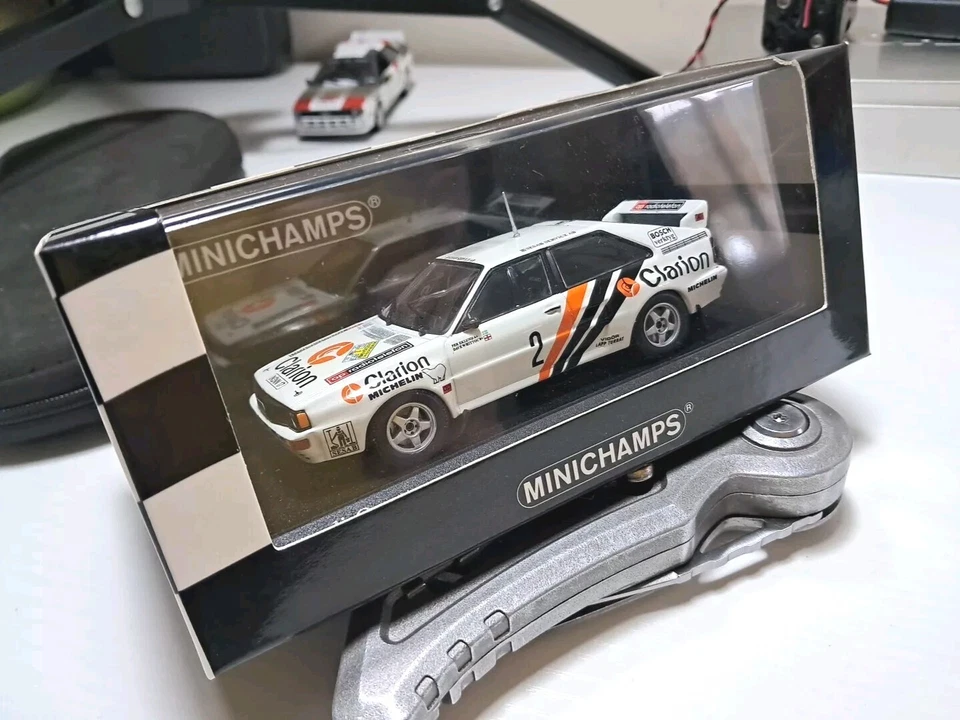 Minichamps 1/43 Clarion Audi Quattro.Eklund/whitlock.1 Of Only 1104 Peices Made. - Image 1 of 2