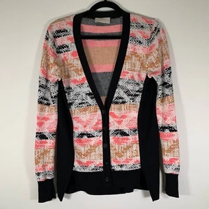 Rebecca Minkoff Cardigan Women’s PP 19” L 26” Button Front Light Sweater Flawed - Picture 1 of 9