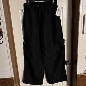 Pantalon cargo noir femme Beyond The Barre moyen entrejambe exercice entraînement neuf avec étiquette - Photo 1/8
