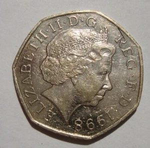 50th Anniversary Fifty Pence Coin 1998 - Bild 1 von 2