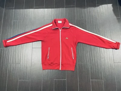 CHAQUETA DEPORTIVA VINTAGE LACOSTE/IZOD PARA HOMBRE ROJA TALLA PEQUEÑA Foto 1 de 4