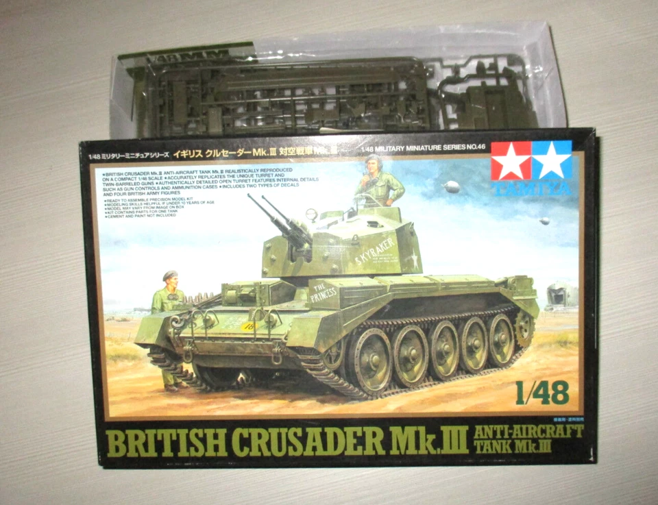 TAMIYA 1/48 CARROARMATO BRITISH CRUSADER MK.III KIT MONTAGGIO - Immagine 1 di 1