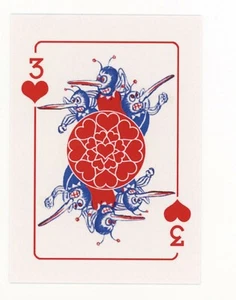 2021 Topps Wacky Packages Playing Cards Three of Hearts - Bild 1 von 2
