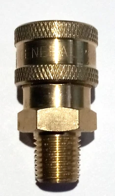 General Pump Pressure Washer Brass Quick Connect 1/4 Socket, 1/4 NPT Brass - Image 1 of 4