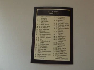 Impel Star Trek: 25th Anniversary "CHECKLIST" #159 Trading Card - Picture 1 of 2