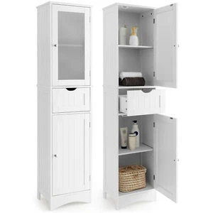 Giantex Bathroom Cabinets 5-Tier Tall Slim Storage Cabinet Cupboard Drawer 170CM - Picture 1 of 12