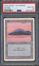 1994 MTG Magic The Gathering Revised Island PSA 10 GEM MINT