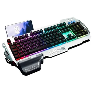Halbmechanische Gaming Tastatur RGB Beleuchtet PC Konsole Anti-Ghosting USB - Bild 1 von 10