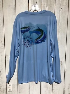 HERREN UZZI ACTIVEWARE HELLBLAU FLORIDA LANGARM ANGEL-/SONNENHEMD GR. XL - Bild 1 von 5