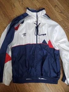 Vintage Umbro Replikit No England Patch National Team  Full Zip Jacket Mens XL - Picture 1 of 8