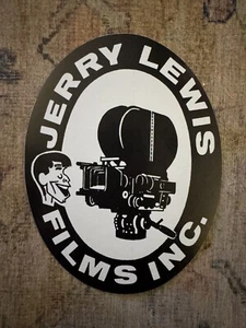 "Pegatina promocional Jerry Lewis Films Inc vintage 6,5 X 5"" Starliner ovalada" - Imagen 1 de 2