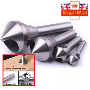 4Pcs Countersink Chamfer Tool Set for Metal and Wood Deburring - Picture 1 of 17