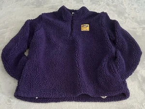LSU Tigers lila Sherpa Pullover Jugend L Ritterbekleidung Plüsch Fleece Jacke - Bild 1 von 10