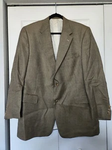 Hart Schaffner Marx Gold Trumpeter Blazer Suit Jacket Sportscoat Men's 48L - Picture 1 of 9