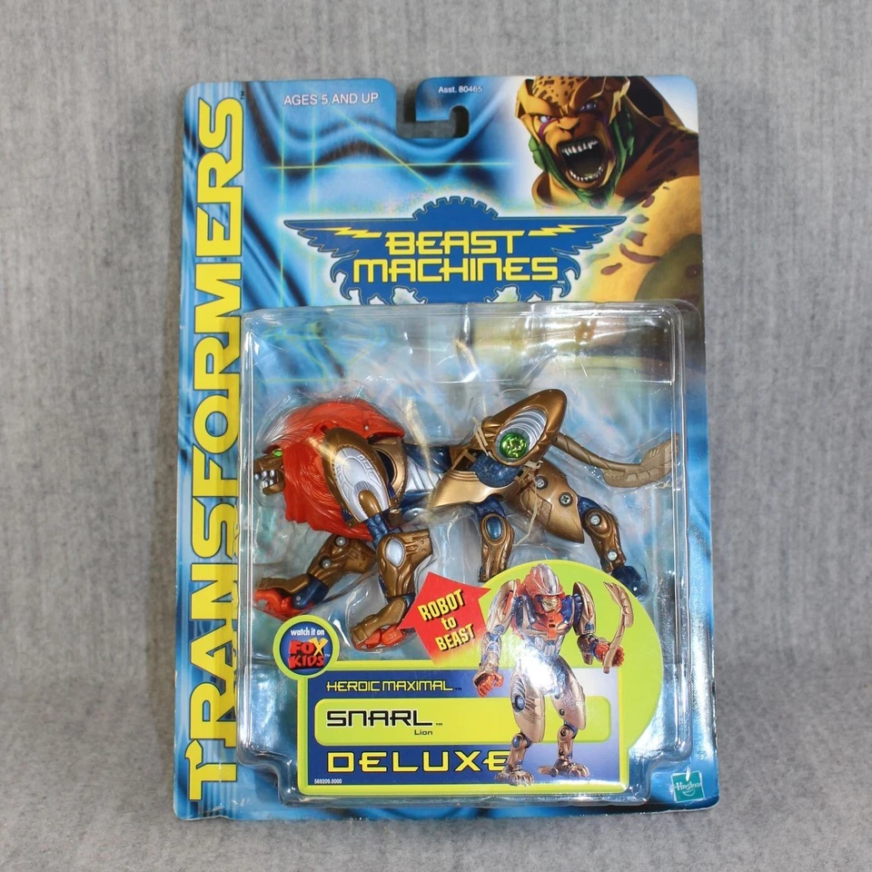 TRANSFORMERS Deluxe Snarl Lion Heroic Maximal Beast Machines Hasbro 2000 New Fig - Bild 1 von 4