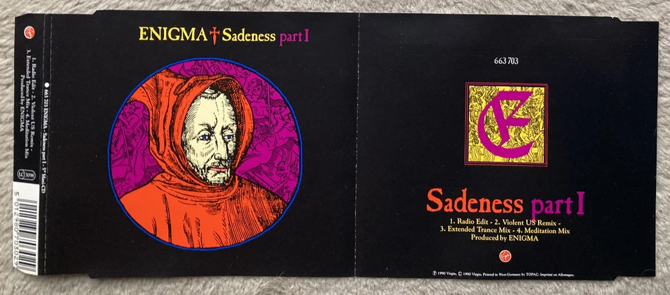 Enigma - Sadeness Part 1 / 4 Track MCD - Bild 1 von 1