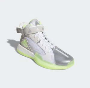 Zapatos de baloncesto Adidas Posterize Cloud blancos/verde señal/gris para hombre talla 12 - Imagen 1 de 5