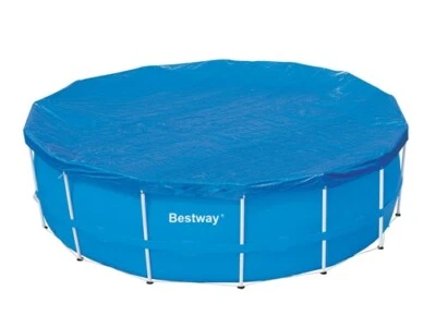COUVERCLE SUPÉRIEUR POUR PISCINE RONDE AVEC CADRE BESTWAY D.305 -58036  - Photo 1/2
