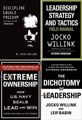 Jocko Willink 4 Books Collection Set [Extreme Ownership, Dichotomy, Discipline..