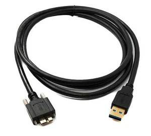 SYSTEM-S USB 3.0 Cable 180 CM Micro B Plug To 3.0 Type A Plug Panel Mount - Zdjęcie 1 z 4