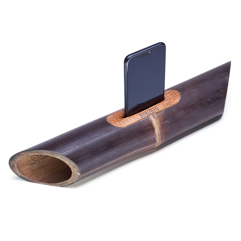 BONIZETTI Bambus Lautsprecher Zero Waste Verstärker Bamboo Speaker Soundbar Subwoofer Bass
