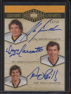 2004-05 Legendary Linemates Jonathan Marcotte OReilly Signatures Triple Auto /50 - Picture 1 of 2