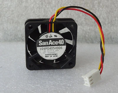 Sanyo Denki San Ace 40mm x 10mm Fan 5V DC 3 Pin Made In Japan 109P0405H906 - Image 1 of 3