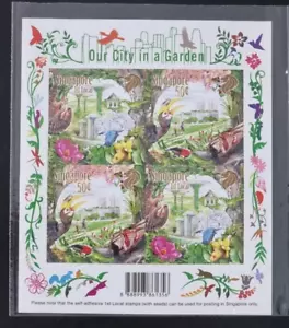 Singapore 2013 OUR CITY IN GARDEN ,Self-adhesive sheetlet mnh - Picture 1 of 2