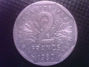 FRANCE 2 FRANCS 1980 APR27F - Picture 1 of 2