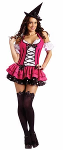 Sugar n' Spice Witch or used as Clown Adult Costume - Picture 1 of 2