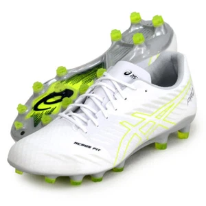 ASICS Soccer Shoes DS LIGHT ACROS PRO 2 WHITE/SAFETY YELLOW 1101A045-102 New JP! - Picture 1 of 9
