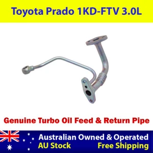 Línea de alimentación y devolución de aceite turbo genuino para Toyota LandCruiser Prado 1KD-FTV 3.0L - Imagen 1 de 9