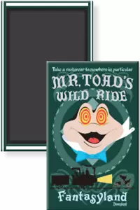 Mr Toads Wild Ride Disney Fantasyland Póster Imagen Imán Nevera 2 x 3 Rígido - Imagen 1 de 3