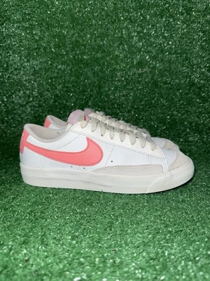 Nike Blazer '77 Vintage Low White Pink Casual Shoes Youth Size 3.5Y Women Size 5 - Image 1 of 4