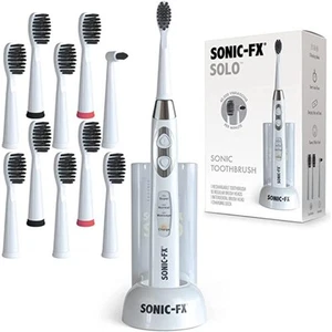 -FX Solo Toothbrush w/ 10 Brush Heads + 1 Interdental, Bristles, Rechargeable... - Picture 1 of 9