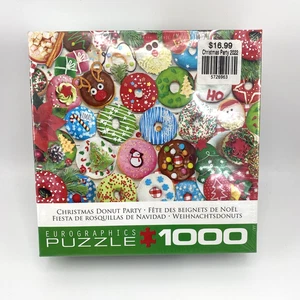 Eurographics 1000 Piece - Christmas Donut Party Jigsaw Puzzle - Factory Sealed - Picture 1 of 6