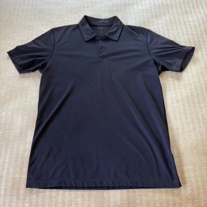 Uniqlo Polo Shirt Mens Large Navy Performance Athletic Moisture Wicking Golf - Picture 1 of 7