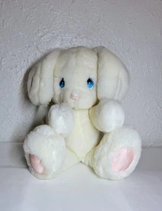 1985 PRECIOUS MOMENTS - SNOWBALL weißer Plüschhase Kaninchen - Applaus - Bild 1 von 9