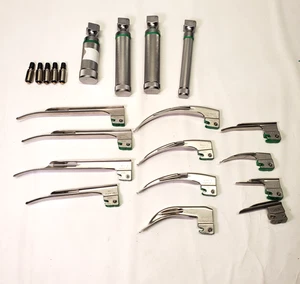 Welch Allyn Comprehensive Laryngoscope Kit Lot Read Condition - Picture 1 of 13