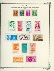 BRAZIL Selections on Scott Specialty Album Page Lot #45 - SEE SCAN - $$$ - Picture 1 of 1