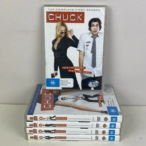 Chuck Complete Seasons 1 2 3 4 5 DVD Region 4 PAL 23 Discs *Ex Rental* VGC - Picture 1 of 12
