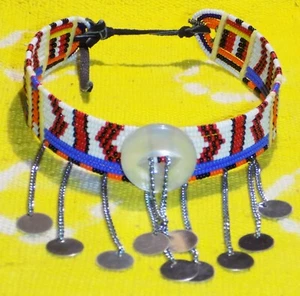 Gargantilla Africana Masai Collar Masai Masai Étnico Tribal Boho Gitano Jeec16 - Imagen 1 de 3