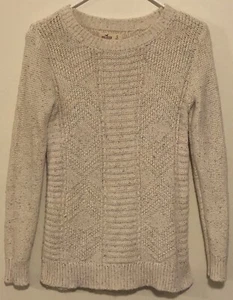 Hollister Women’s Cable Knit Tunic Sweater - Size Small - Ivory Color - Picture 1 of 6