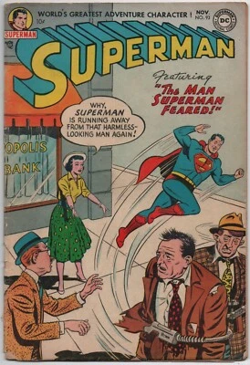 SUPERMAN - SERIES 1 No.93  NOVEMBER 1954 - VG/VG+  DC COMICS - LOIS LANE COVER - Image 1 of 4