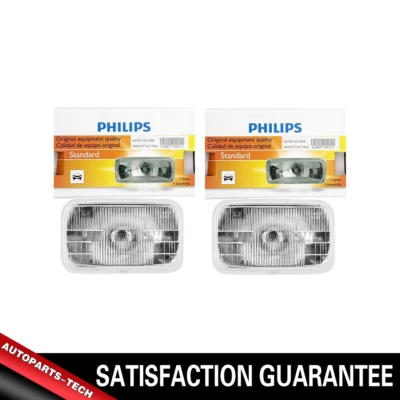 Philips 2PCS Halogen Headlight Light Bulbs Low Beam For 1989-91 Chevrolet Blazer - Image 1 of 4